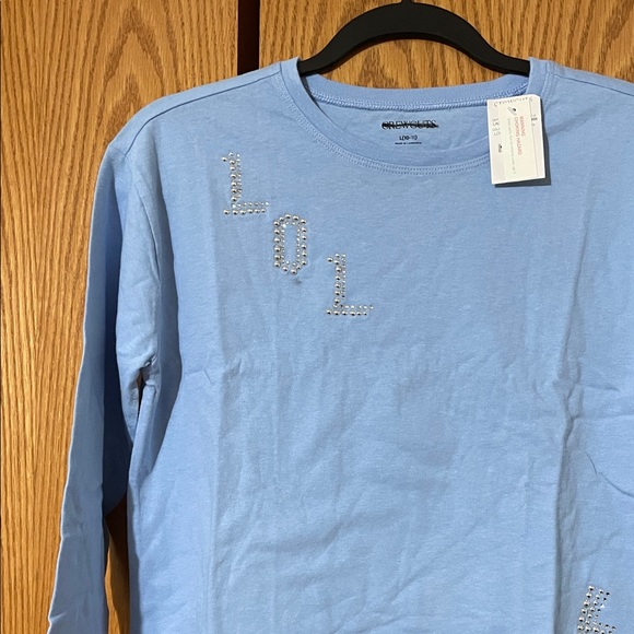 Crewcuts Blue Long Sleeve Tee with Embellishments - Picture 4 of 9